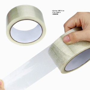 Vente en gros de <span class=keywords><strong>colle</strong></span> thermofusible Fournisseur bidirectionnel Ruban de <span class=keywords><strong>joint</strong></span> en fibre de verre auto-adhésif en fibre de verre Ruban de filament croisé tissé - Product Image 2