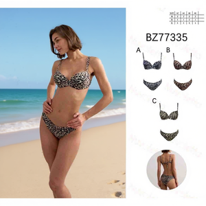 Costume intero HDJ leopardato con controllo pancia, taglie forti 46 48 50 52, modello bodycon con scollo all'americana e schiena scoperta - Product Image 4