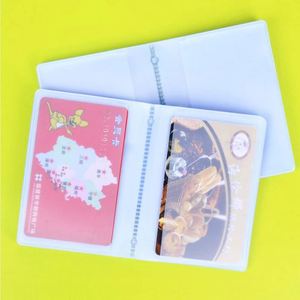 Porte-cartes transparent en plastique avec logo personnalisé, 10 pages et 20 emplacements - Product Image 4