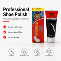 Betún para Zapatos de Alto Brillo 70g, Bálsamo para el Cuidado del Cuero con Aceite de Oveja Jinyang, Restaura la Superficie Opaca, Brillo Fácil de Limpiar