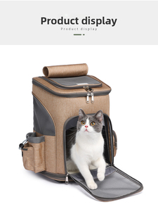 Luxo ao ar livre personalizado Cat <span class=keywords><strong>Dog</strong></span> <span class=keywords><strong>Trolley</strong></span> Mochila Portátil Dobrável Pet <span class=keywords><strong>Trolley</strong></span> Sacos De Viagem Carrinho De Estimação Pet Carrier com Rodas - Product Image 4