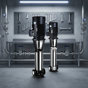 Bomba Centrífuga Multietapa de Alta Presión Eléctrica para Edificios Comerciales, Impulsor de Acero Inoxidable 304, Motor de 2HP - Product Image 1