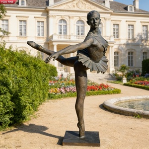 Sculpture de <span class=keywords><strong>ballerine</strong></span> <span class=keywords><strong>classique</strong></span> YOUFINE en bronze coulé, statue de <span class=keywords><strong>danseuse</strong></span> de ballet pour la décoration de jardin, de place publique en extérieur - Product Image 6