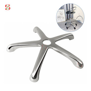 ฐานเก้าอี้อลูมิเนียมห้าแฉก ราคาโรงงาน Foshan Shenghui สำหรับเก้าอี้สำนักงาน เก้าอี้ร้านเสริมสวย และเก้าอี้ช่างตัดผม - Product Image 1