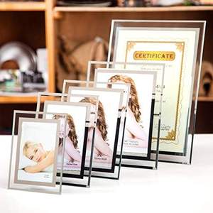 Cadre photo en verre scintillant, licence commerciale, certificat, cadre photo 4x6 5x7 8x10 A4, cadre photo en verre cristal - Product Image 6