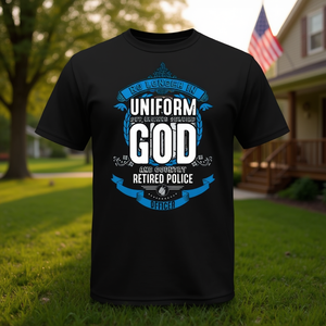 Camiseta de Policía en Retiro con Diseño Promocional de Servicio a la Patria: Ya No en Uniforme, Sino Siempre Serviendo - Product Image 2