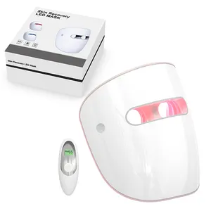 Profesional 4 colores luces Led fotón máscara facial terapia de luz infrarroja roja máscara facial Led