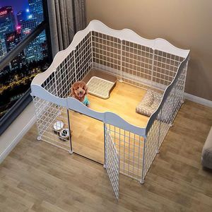 Pagar Anjing Kandang Hewan Peliharaan Playpen <span class=keywords><strong>DIY</strong></span> Kandang Hewan Kucing Gua Multi-fungsi Kandang Tidur Bermain Kandang Kelinci Guinea Pig - Product Image 3