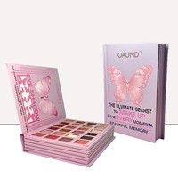 Palette de fards à paupières mats nacrés en gros, poudre sèche longue tenue pour carnations moyennes à foncées