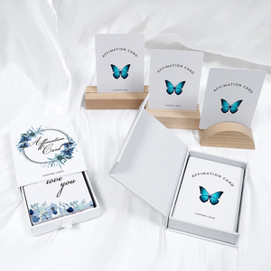 Manifestation Mental Health <span class=keywords><strong>Gift</strong></span>セルフケアポジティブマインドフルネスヒーリングマントラカード引き出しボックス付き - Product Image 2