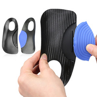 Solette in TPU con Supporto Arco Plantare Regolabile - Lunghezza 3/4, Design Unisex in 2 Pezzi per Correzione Piedi Piatti, Pronazione Eccessiva/Deficiente e Gambe a X/O