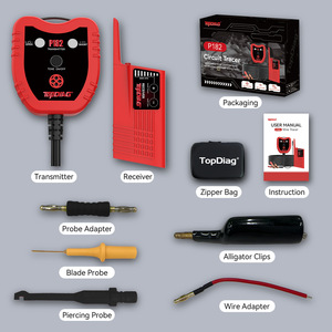 Testeur de court-circuit et de circuit ouvert automobile TopDiag, testeur de batterie, détecteur de câble électrique, <span class=keywords><strong>traceur</strong></span>, outil de réparation automobile 9-30V - Product Image 6