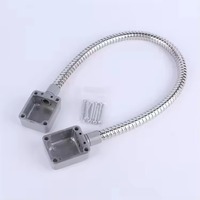 Protector de Cable Metálico Flexible para Puertas, para Cerraduras Eléctricas de Control de Acceso y Sistemas de Seguridad para Puertas
