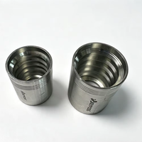 Embout poli résistant à la corrosion KEYFOSS pour raccords de tuyaux 4SP 4SH 00400-06, colliers de serrage pour équipement industriel basse pression