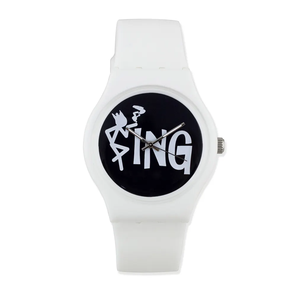 Customized logo silicone watch wen women casual kid watch