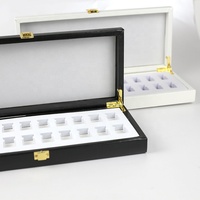 Boîte d'emballage en cuir en bois de luxe Boucle de verrouillage Ampoule Sérum d'acide hyaluronique boîtes d'emballage de luxe aux peptides