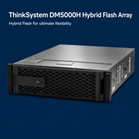 Serveur de stockage SAN/NAS hybride d'occasion Lenovo ThinkSystem DM5000H avec 64 Go de RAM 2U, 2 To de cache NVMe et double contrôleur