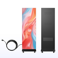 Écran d'affichage LED de publicité intérieure Écran d'affichage LED de différentes tailles mobile intérieur P1.53 P1.8 P2 P2.5 Support publicitaire LED numérique