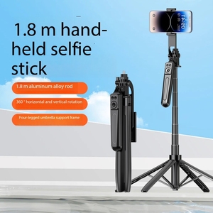 Nouveau trépied quadripode en aluminium de 1,8 m avec bouton de bascule facile à ouvrir, télécommande rechargeable BT 5.2 et rotation à 360 degrés - Décembre 2024 - Product Image 3