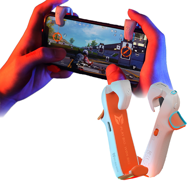 Wireless Controller Trigger Grip for Android/iPhone Mobile Phone Shooting Game Physics Capacitance Button Gaming Accessories