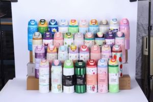 Gobelet de bureau rapide en acier inoxydable à double paroi isolé sous vide sans BPA, isolation thermique pendant 24 heures, pas besoin de pré-congélation, mignon - Product Image 4