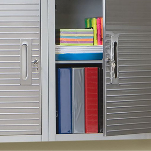 Gabinete de Almacenamiento de Pared Seville Classics Moderno UltraHD, Resistente, con Puertas de Acero Inoxidable, para Hogar, Oficina y Gimnasio - Product Image 4