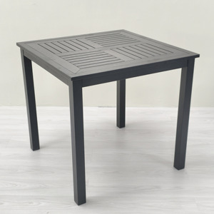 Ensemble <span class=keywords><strong>de</strong></span> salle à manger bistro carré moderne en <span class=keywords><strong>aluminium</strong></span>, 4 fauteuils, résistant aux intempéries, empilable, mobilier d'extérieur commercial pour la vente en gros - Product Image 4