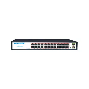 Fabrika OEM/ODM hesaplama veri merkezi Ethernet anahtarları Gigabit modüler Uplink 24 Port Ethernet ağ anahtarı