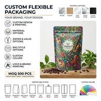 Sachets personnalisés pour poudre protéinée, emballage plastique, pochettes verticales refermables, sacs étanches en polyéthylène avec fermeture éclair