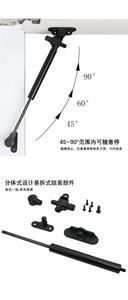 ประตูกระจกกรอบอลูมิเนียมพร้อมแกนรองรับแก๊สปรับได้อิสระและระบบรองรับไฮดรอลิกดูดซับแรงกระแทก - Product Image 3