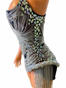 ชุดกิโมโน AD1513สำหรับแม่ของเจ้าสาวประดับพลอยเทียมแบบหนาชุดเดรสสำหรับไปคลับตอนเย็นมีสายโปร่งใส - Product Image 5