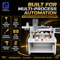 Machine de vissage automatique multi-stations avec distribution de colle et pressage magnétique pour l'assemblage électronique 700W 110-220V