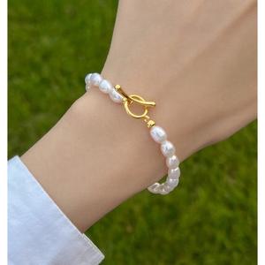 Collier et bracelet polyvalents pour femme Xiaomi OT, ensemble d'été, perles d'eau douce naturelles fortes, chaîne de clavicule, boucle polyvalente - Product Image 2