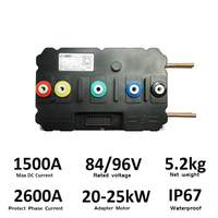 FarDriver ND962600 96V 2600A - Pengontrol Kecepatan Motor DC Terprogram Terlaris 20-25kw untuk Kendaraan Bermotor Listrik