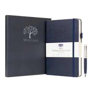 Sang Trọng Hộp Quà Tặng PU Vegan Da Biểu Tượng Tùy Chỉnh Khuyến Mại Quà Tặng PU Da Bìa Cứng Nhật Ký Tạp Chí Kế Hoạch Máy Tính Xách Tay - Product Image 1