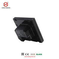 Termostato Digital de habitación con pantalla táctil, Sensor NTC IP20, 86x86x14mm, tamaño de fábrica Anbang, color negro