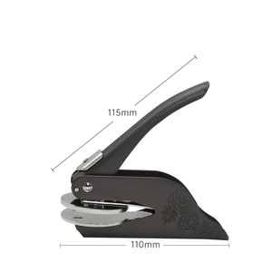 Hand-Held 4.2cm (1.6 Inch) Stainless Steel Embosser Seal <strong>Stamp</strong> for Embossing Decorative Designs on <strong>Books</strong> Envelopes Napkins - Product Image 6