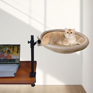 Asiento de ventana soleado de moda para gatos, hamaca transpirable para gatos, ventana para dormir montada en la pared con montaje, incluye estantes - Product Image 4