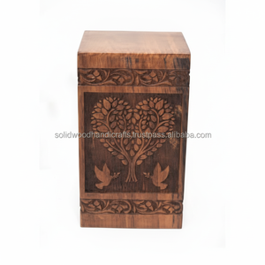 Urnes funéraires en bois pour adultes Urnes funéraires Urnes funéraires Taille personnalisée Fournitures funéraires - Product Image 1