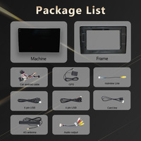 Pemutar DVD mobil 2din 10 inci layar sentuh, pemutar DVD mobil untuk HONDA 2014 VEZEL Radio 6GB RAM 128GB ROM Carplay Android