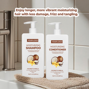 Champú <span class=keywords><strong>de</strong></span> <span class=keywords><strong>coco</strong></span> <span class=keywords><strong>de</strong></span> vainilla, fórmula nutritiva y calmante, juego para el cuidado del cabello para cuero cabelludo estresado, cabello suave sedoso y protección antioxidante - Product Image 4