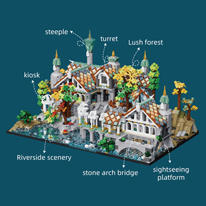 Plastique compatible transfrontalier pour <span class=keywords><strong>le</strong></span> modè<span class=keywords><strong>le</strong></span> <span class=keywords><strong>de</strong></span> construction <span class=keywords><strong>de</strong></span> la maison 66147 The Last Homely House, jouet cadeau - Product Image 4