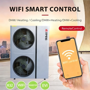 ปั๊มความร้อนแบบใช้อากาศ RMRB A+++ R32/R410A EVI 16.8kW 57300 BTU/h แบบไม่มีถัง ควบคุมผ่านแอปพลิเคชัน สำหรับใช้ภายนอกอาคารในโรงแรม ใช้กับน้ำ - Product Image 2