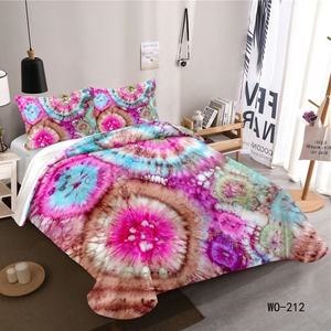 Juego de ropa de cama con tinte anudado, funda nórdica colorida de tamaño Queen y King Size para decoración de dormitorio, 3 piezas - Product Image 2
