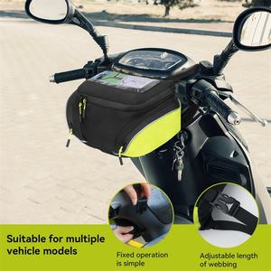 ADV Dual Sport Touring Dirt Bikes 8L 1680D Sac à bagages de <span class=keywords><strong>moto</strong></span> étanche avec fermetures éclair antichoc et poche pour carte de téléphone - Product Image 2