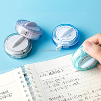 Ruban correcteur rotatif de 5 mm de largeur pour une couverture fluide avec des fournitures de papeterie multicolores et mignonnes
