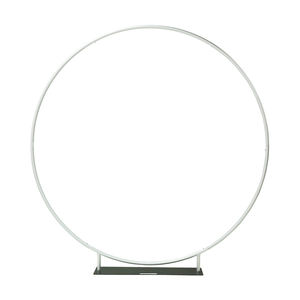 Moderno 6.6 FT Portatile Argento Arco Rotondo in Alluminio Cornice Fiore Palloncino <span class=keywords><strong>Espositore</strong></span> per la Festa di Nozze di Evento Decorazione - Product Image 5