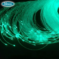 Rideau lumineux de cascade de fibre optique led scintillante pour salle sensorielle multiple