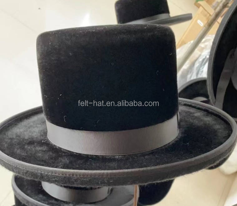 Israel Wide Brim Jewish Hasidic 100% Rabbit Fur Hat