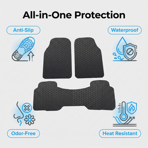 Accesorios para Coche, Decoración <span class=keywords><strong>Interior</strong></span>, Alfombrillas de Coche Delanteras y Traseras, Impermeables, Fáciles de Limpiar, de Goma PVC 3D - Product Image 3